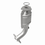 MagnaFlow 23112 hm grade direct-fit catalytic converter, rear view of the turntable spin