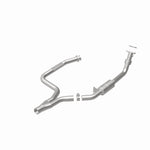 MagnaFlow 23476 hm grade direct-fit catalytic converter, rear view of the turntable spin