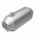 MagnaFlow 551036 universal catalytic converter, rear view of the turntable spin
