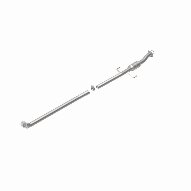 MagnaFlow 23637 hm grade direct-fit catalytic converter, rear view of the turntable spin