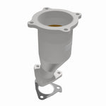 MagnaFlow 24095 hm grade direct-fit catalytic converter, opposite front three-quarter view of the turntable spin