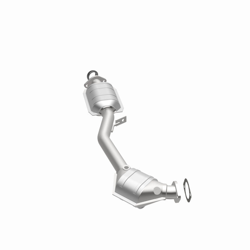 MagnaFlow 444043 carb direct-fit catalytic converter, opposite side view of the turntable spin