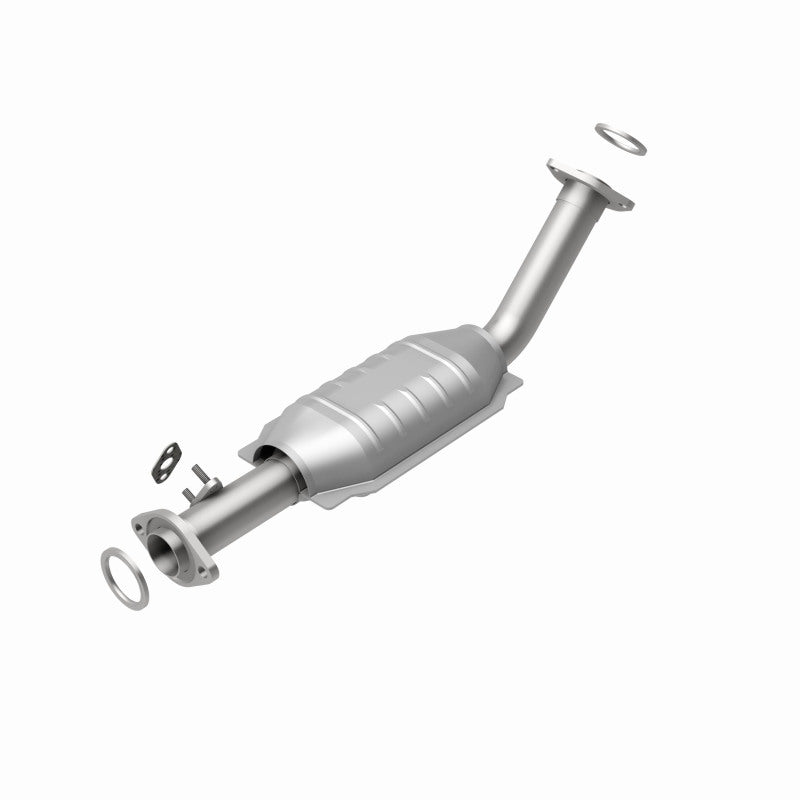 MagnaFlow 23752 hm grade direct-fit catalytic converter, rear view of the turntable spin