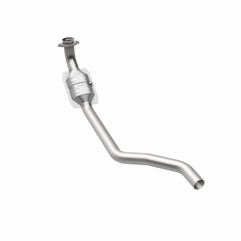 MagnaFlow 49921 oem grade direct-fit catalytic converter, rear three-quarter view of the turntable spin