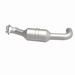 MagnaFlow 52296 oem grade direct-fit catalytic converter, side view of the turntable spin