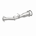 MagnaFlow 60503 oem grade direct-fit catalytic converter, front three-quarter view of the turntable spin