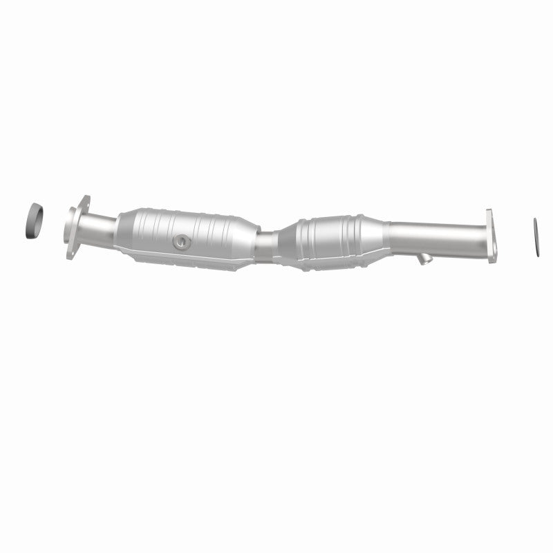 MagnaFlow 23137 hm grade direct-fit catalytic converter, side view of the turntable spin