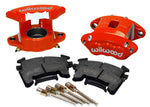Wilwood D154 Front Caliper Kit - Red 2.50in Piston 1.04in Rotor