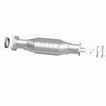 MagnaFlow 52174 oem grade direct-fit catalytic converter, side view of the turntable spin