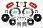 Wilwood Narrow Superlite 4R Rear P-Brk Kit 12.88in Red Big Ford New Style 2.50in Offset