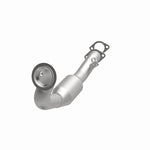 MagnaFlow 49766 oem grade direct-fit catalytic converter, opposite front three-quarter view of the turntable spin