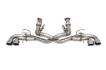 Corsa 2020-2025 Corvette C8 3in Valved Cat-Back 4.5in Pol Quad Tips - Fits Factory NPP Exhaust