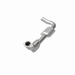 MagnaFlow 51433 oem grade direct-fit catalytic converter, opposite front three-quarter view of the turntable spin