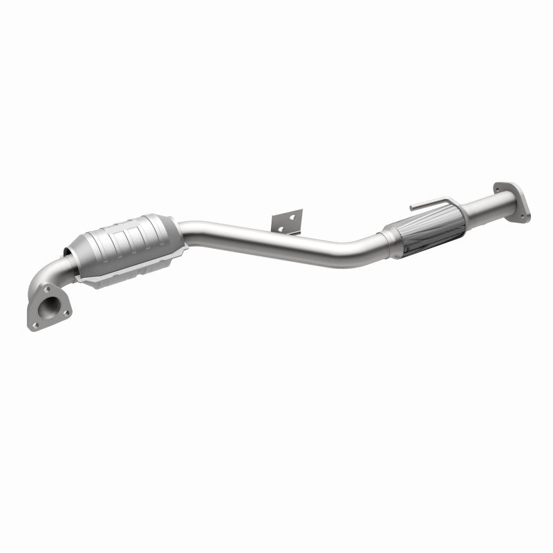 MagnaFlow 24429 hm grade direct-fit catalytic converter, front three-quarter view of the turntable spin