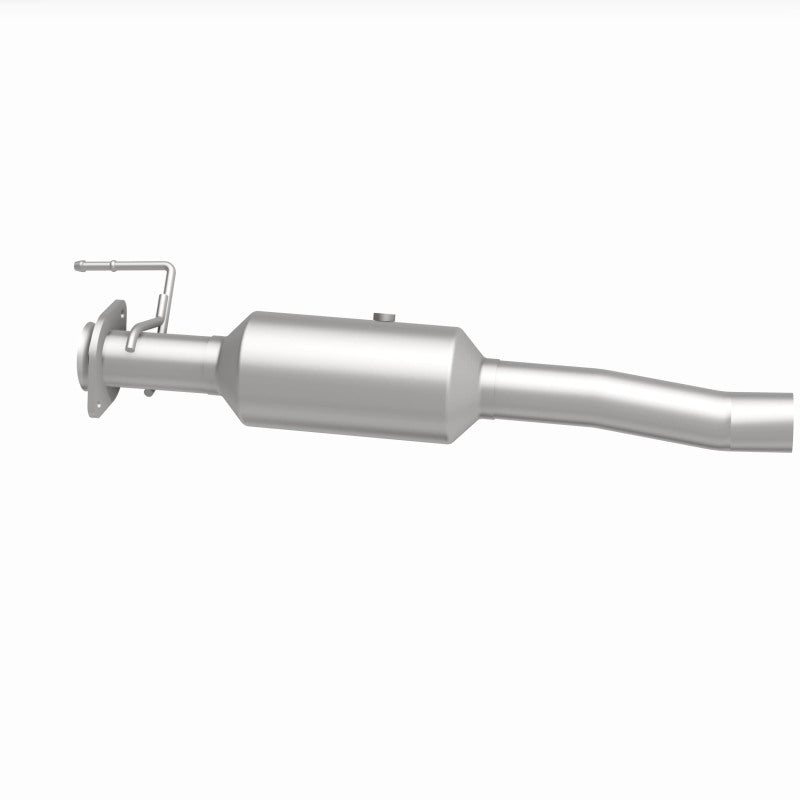 MagnaFlow 280439 oem grade direct-fit catalytic converter, side view of the turntable spin