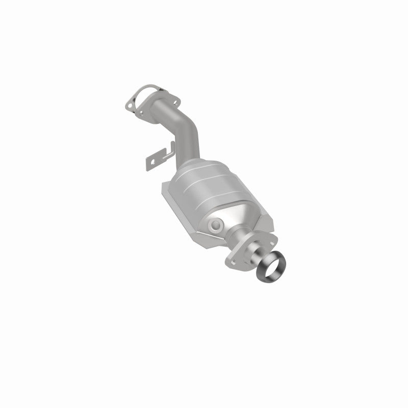 MagnaFlow 23874 hm grade direct-fit catalytic converter, rear three-quarter view of the turntable spin