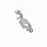 MagnaFlow 23874 hm grade direct-fit catalytic converter, rear three-quarter view of the turntable spin