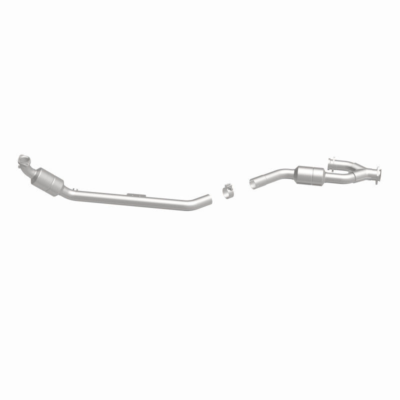 MagnaFlow 24272 hm grade direct-fit catalytic converter, side view of the turntable spin