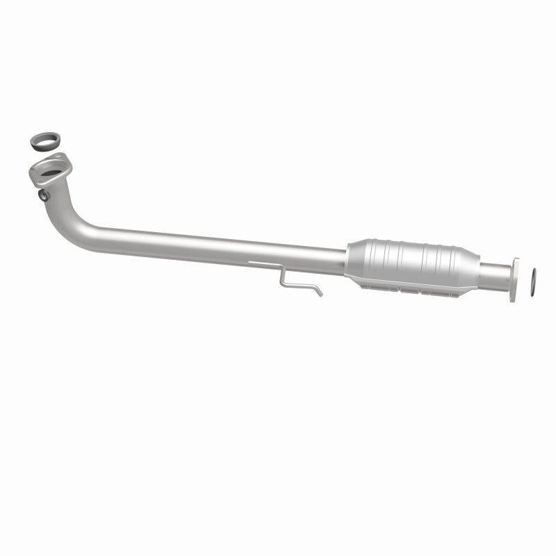 MagnaFlow 49483 oem grade direct-fit catalytic converter, side view of the turntable spin