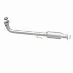 MagnaFlow 49483 oem grade direct-fit catalytic converter, side view of the turntable spin