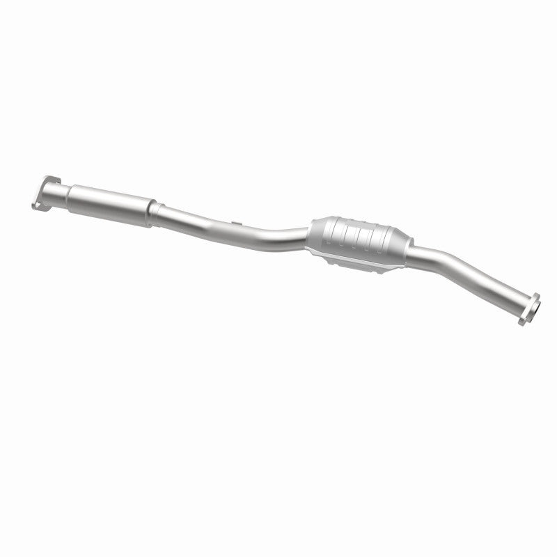 MagnaFlow 22768 epa direct-fit catalytic converter, opposite rear three-quarter view of the turntable spin