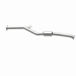 MagnaFlow 52621 oem grade direct-fit catalytic converter, opposite rear three-quarter view of the turntable spin