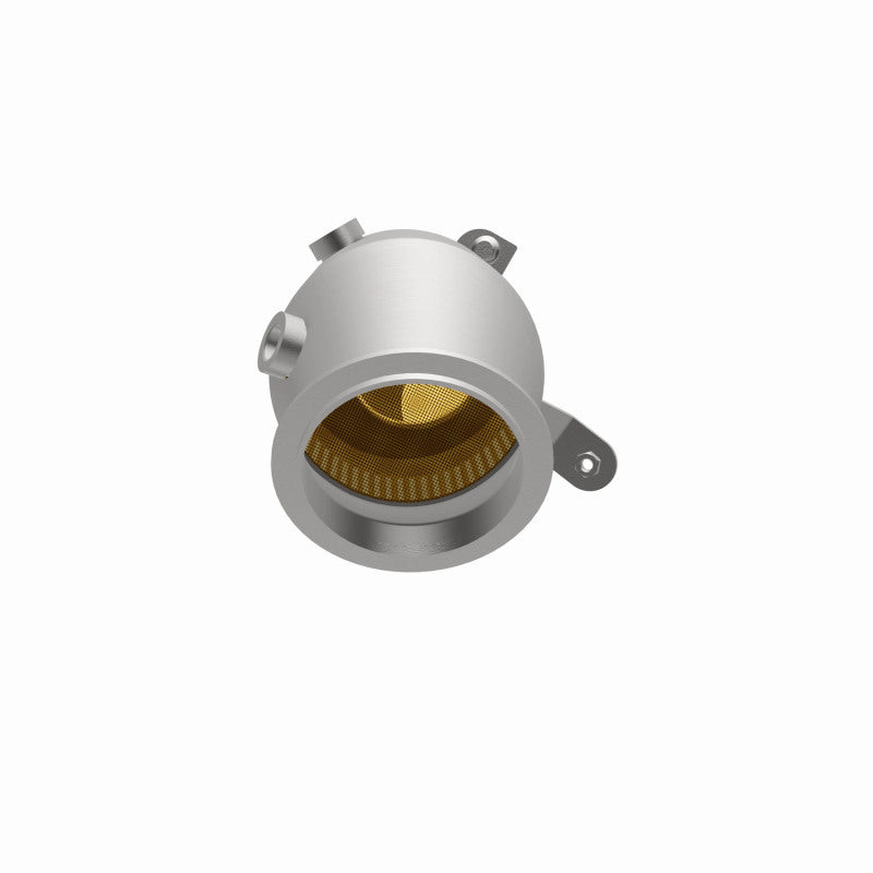 MagnaFlow 52245 oem grade direct-fit catalytic converter, opposite side view of the turntable spin