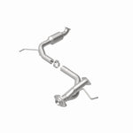 MagnaFlow 5491701 carb direct-fit catalytic converter, rear view of the turntable spin