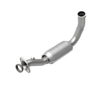MagnaFlow 93383 hm grade direct-fit catalytic converter, rear view of the turntable spin