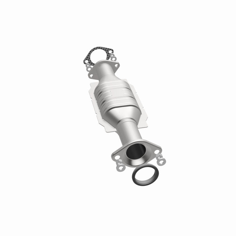 MagnaFlow 24239 hm grade direct-fit catalytic converter, opposite side view of the turntable spin
