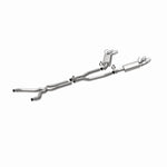 MagnaFlow 15053 street series cat-back exhaust, rear view of the turntable spin