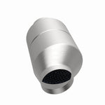 MagnaFlow 60121 universal catalytic converter, opposite side view of the turntable spin