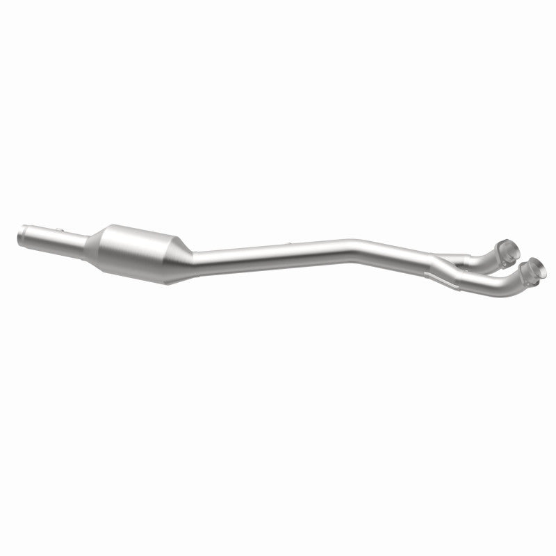 MagnaFlow 51472 oem grade direct-fit catalytic converter, opposite rear three-quarter view of the turntable spin