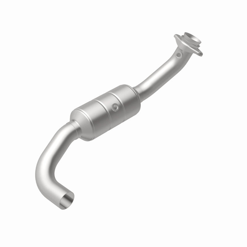 MagnaFlow 93123 hm grade direct-fit catalytic converter, rear view of the turntable spin