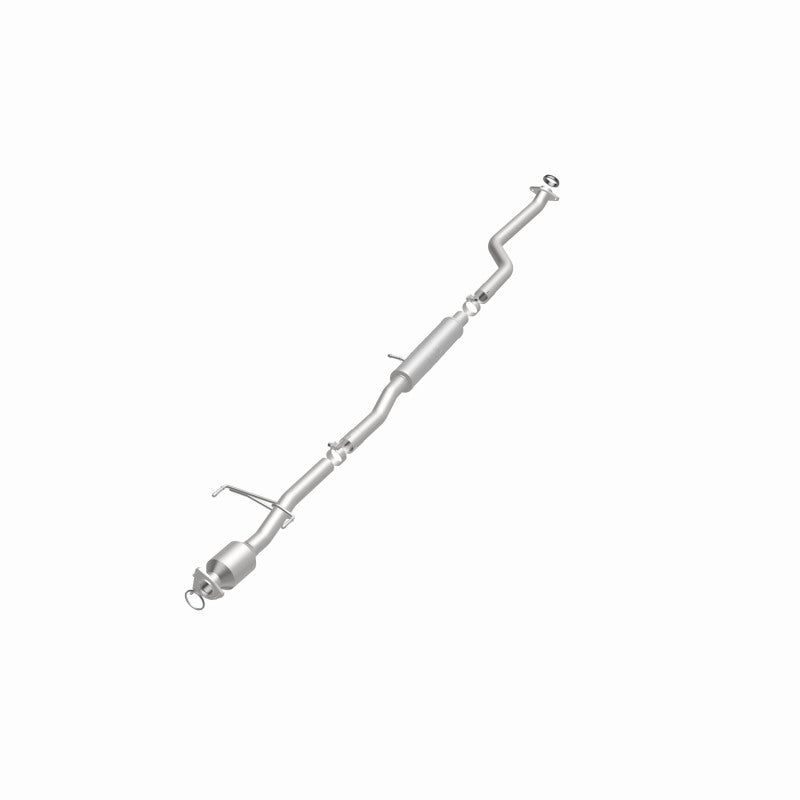 MagnaFlow 52043 oem grade direct-fit catalytic converter, opposite front three-quarter view of the turntable spin