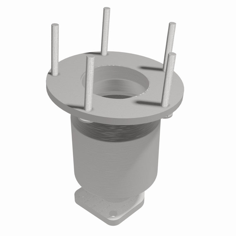 MagnaFlow 50224 epa direct-fit catalytic converter, front three-quarter view of the turntable spin