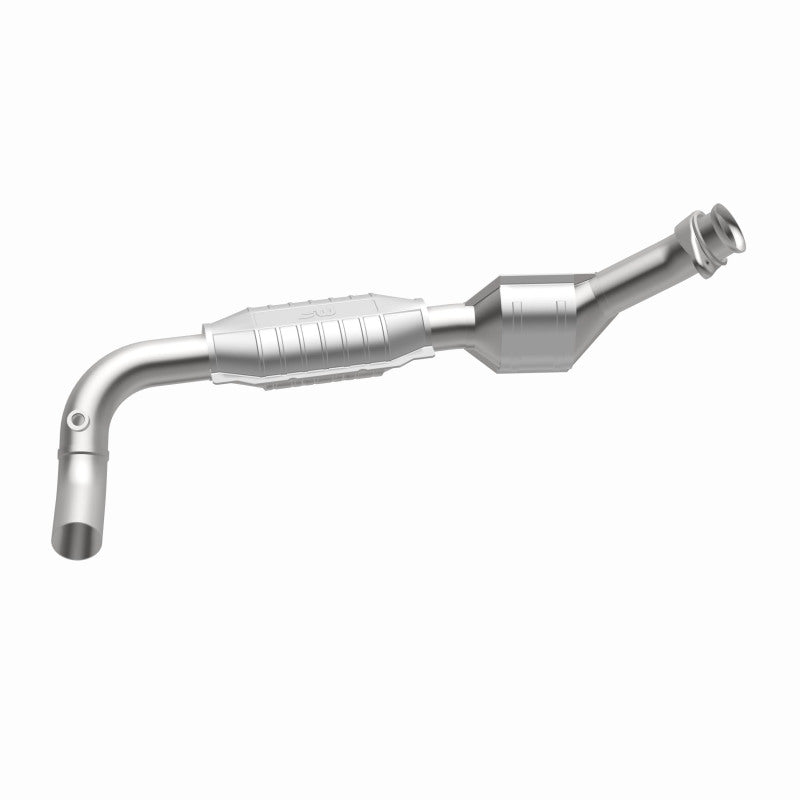 MagnaFlow 93154 hm grade direct-fit catalytic converter, opposite side view of the turntable spin