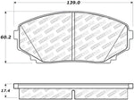 StopTech 07-18 Mazda CX-5/CX-7/CX-9 Street Brake Pads w/Hardware - Front