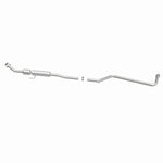 MagnaFlow 52462 oem grade direct-fit catalytic converter, side view of the turntable spin