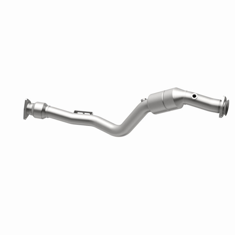 MagnaFlow 49876 oem grade direct-fit catalytic converter, opposite rear three-quarter view of the turntable spin