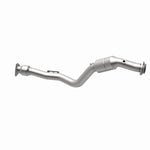MagnaFlow 49876 oem grade direct-fit catalytic converter, opposite rear three-quarter view of the turntable spin