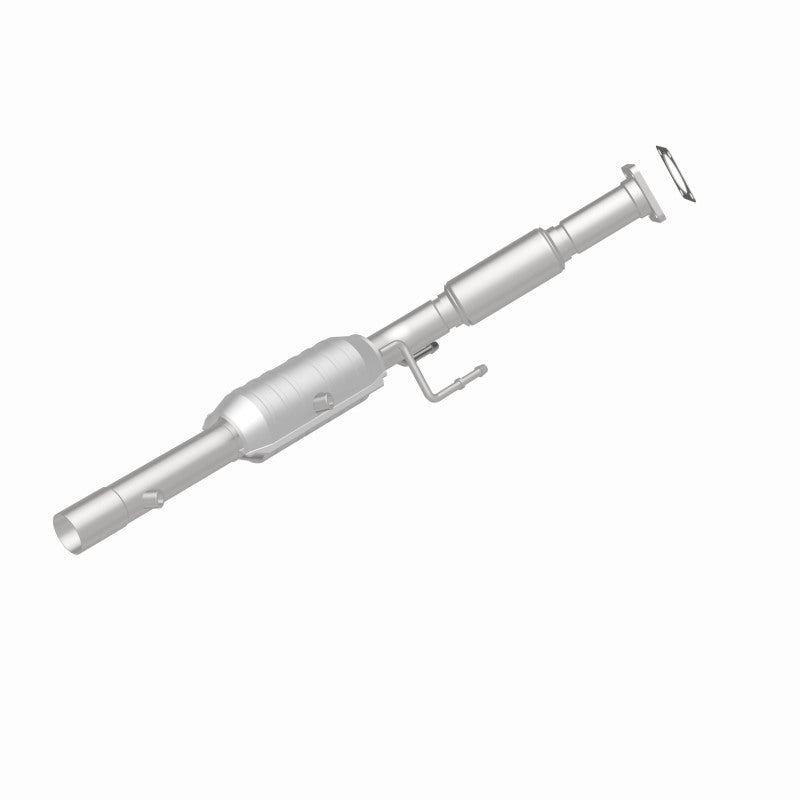 MagnaFlow 49990 oem grade direct-fit catalytic converter, rear view of the turntable spin
