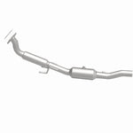 MagnaFlow 5461464 carb direct-fit catalytic converter, side view of the turntable spin