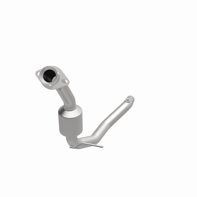 MagnaFlow 50204 hm grade direct-fit catalytic converter, opposite front three-quarter view of the turntable spin