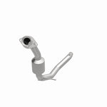 MagnaFlow 50204 hm grade direct-fit catalytic converter, opposite front three-quarter view of the turntable spin