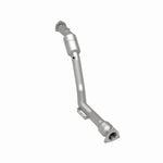 MagnaFlow 49876 oem grade direct-fit catalytic converter, rear three-quarter view of the turntable spin