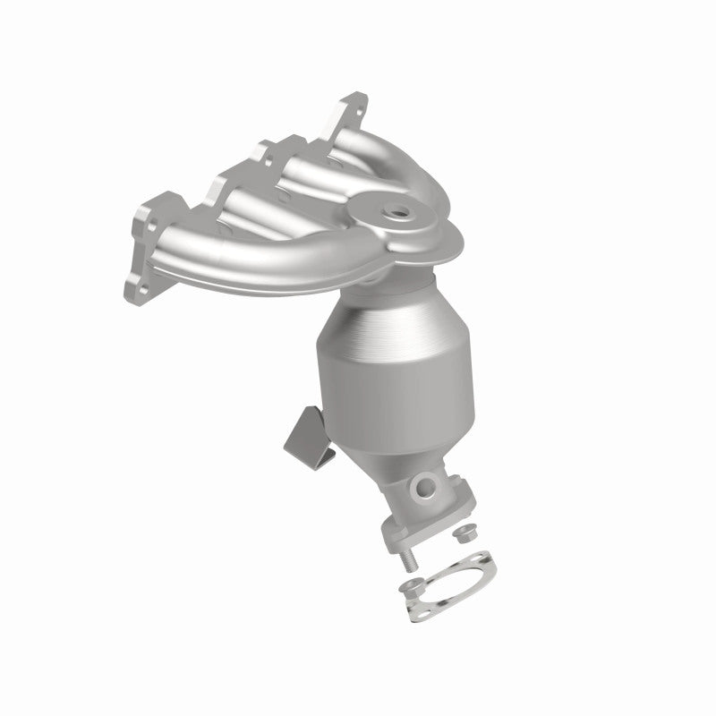 MagnaFlow 52590 oem grade manifold converter, side view of the turntable spin