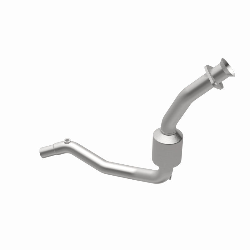MagnaFlow 50204 hm grade direct-fit catalytic converter, opposite rear three-quarter view of the turntable spin