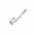 MagnaFlow 26214 hm grade direct-fit catalytic converter, opposite front three-quarter view of the turntable spin