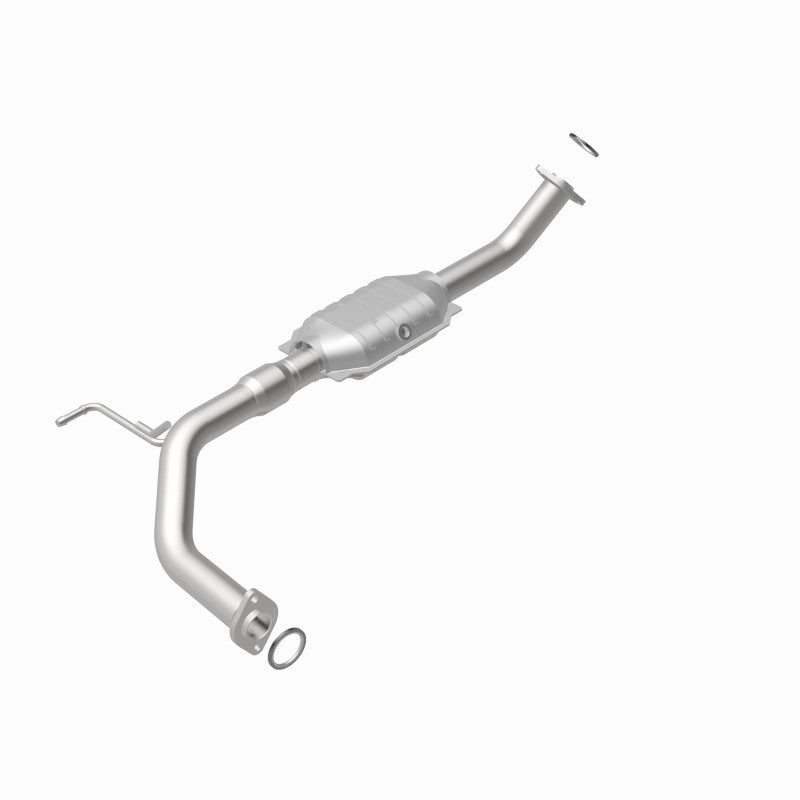 MagnaFlow 49592 oem grade direct-fit catalytic converter, rear view of the turntable spin